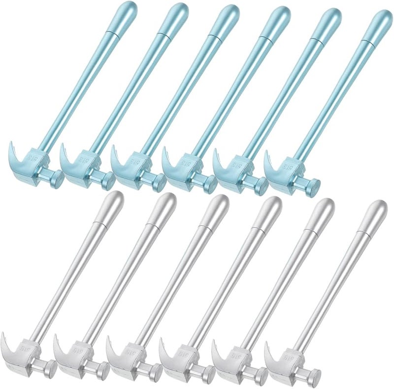 12Pcs Hammer Shaped Gel Pens Novelty Writing Supplies For Students Party Favors - Image 1